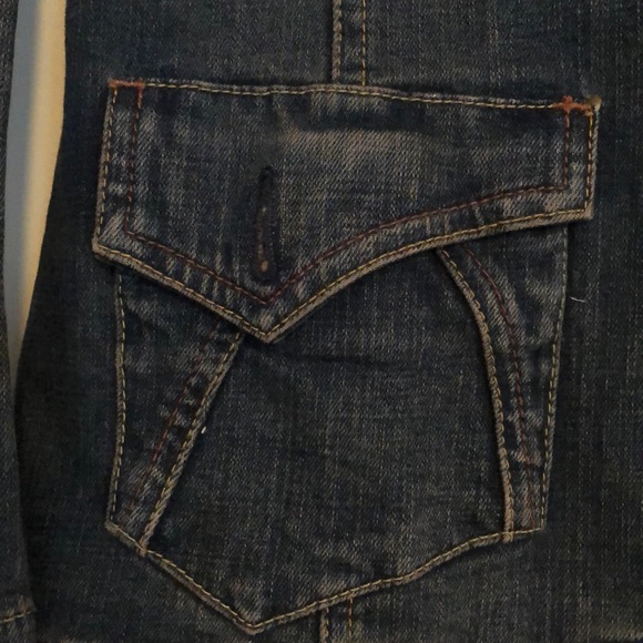 Rare 90’s / Y2K Levi Denim Blazer Jacket - Picture 3 of 7